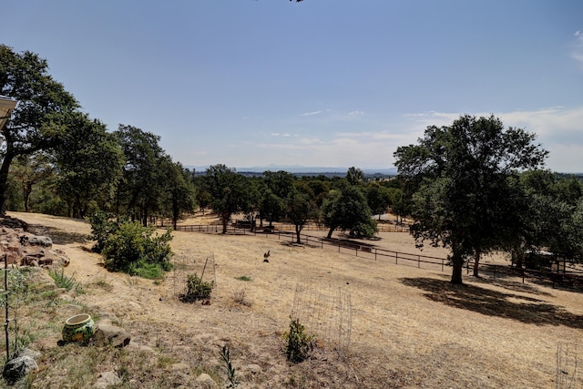 view of landscape with a rural view