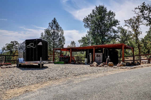 view of outdoor structure