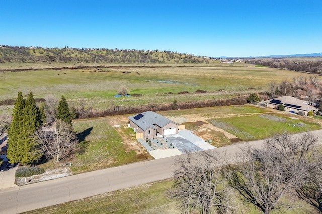 bird's eye view featuring a rural view