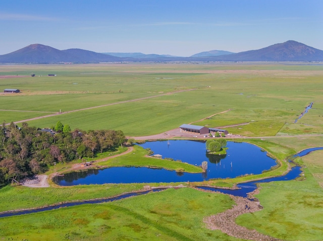 27744 Lee Rd, Mcarthur, CA 96056 - bird's eye view featuring a water and mountain view and a rural view