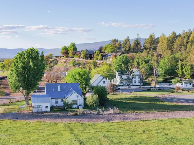 27744 Lee Rd, Mcarthur, CA 96056 - drone / aerial view featuring a mountain view