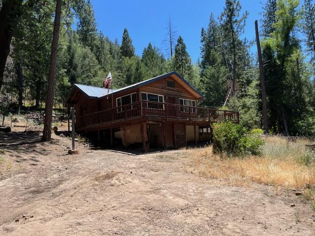 exterior space with a wooden deck