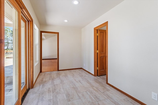 unfurnished bedroom featuring light hardwood / wood-style flooring