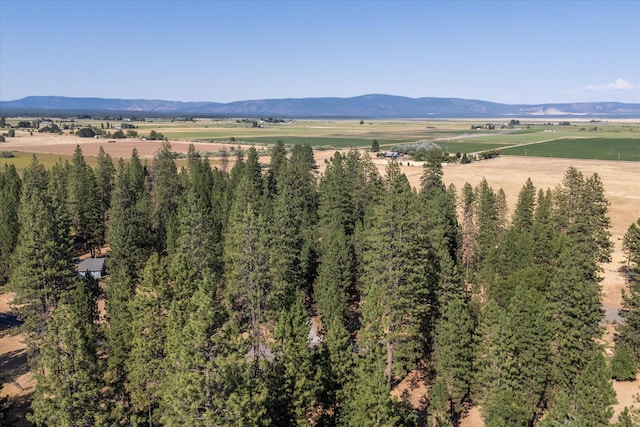 view of mountain feature featuring a rural view