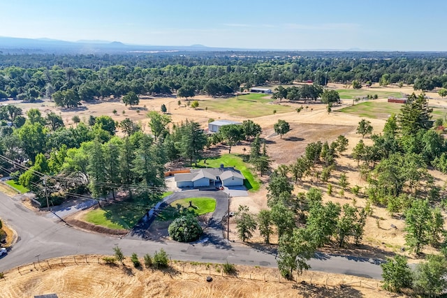 bird's eye view with a rural view and a mountain view