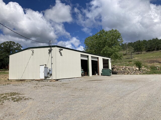 view of outdoor structure featuring a garage