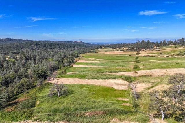 birds eye view of property featuring a rural view