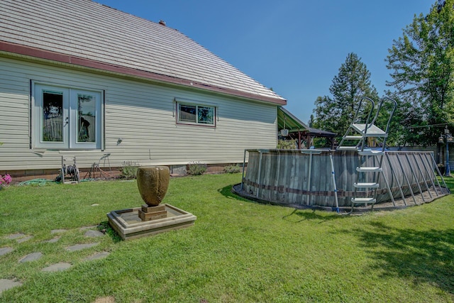 exterior space featuring a gazebo