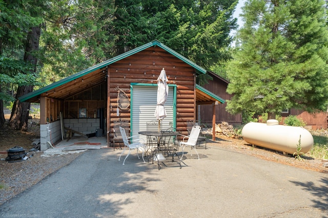 view of outbuilding with an outdoor structure