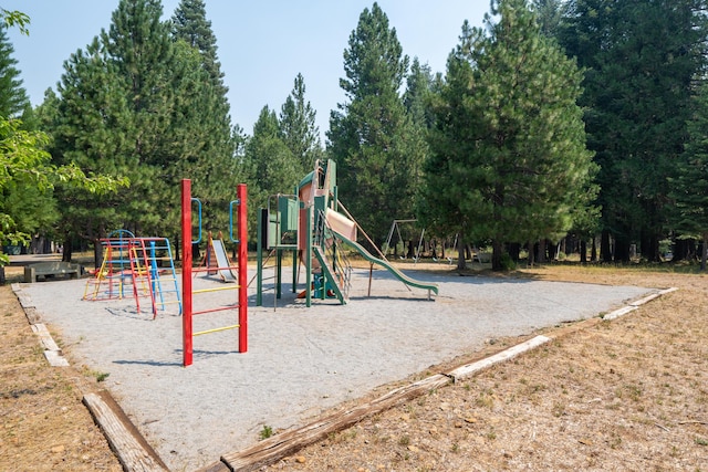 view of community jungle gym