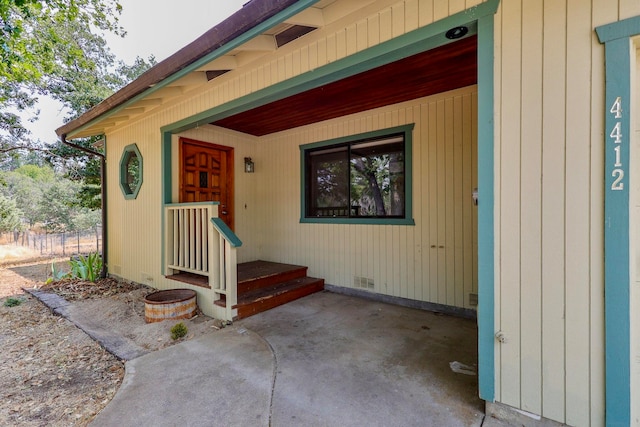 view of entrance to property