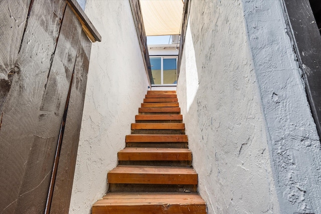 view of stairway