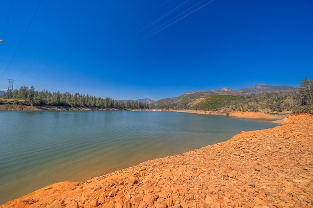 property view of water with a mountain view