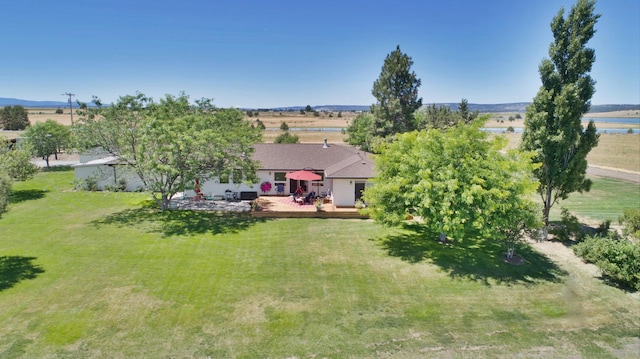 bird's eye view featuring a rural view