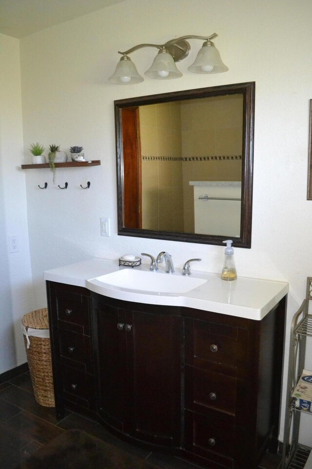 bathroom with vanity