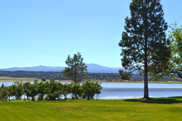 property view of water featuring a mountain view