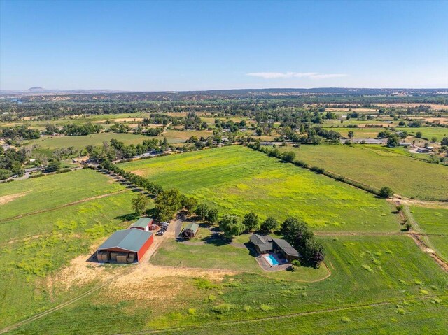 drone / aerial view featuring a rural view