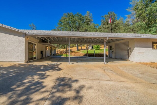 view of vehicle parking