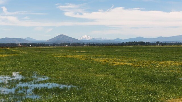 mountain view with a rural view