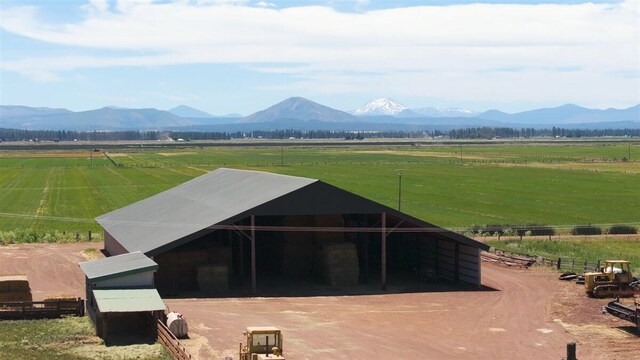 property view of mountains with a rural view