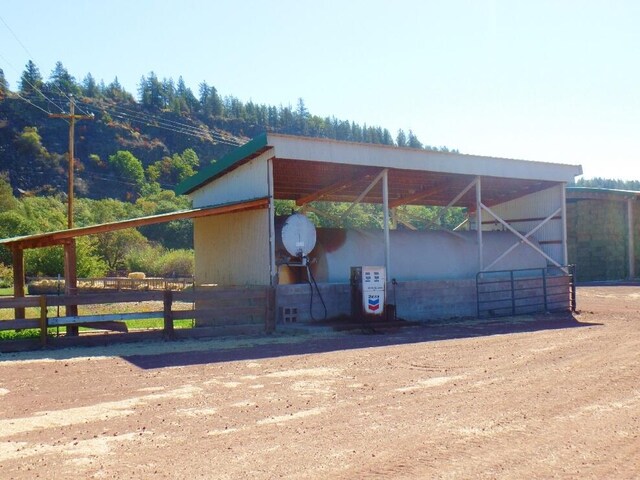 view of horse barn