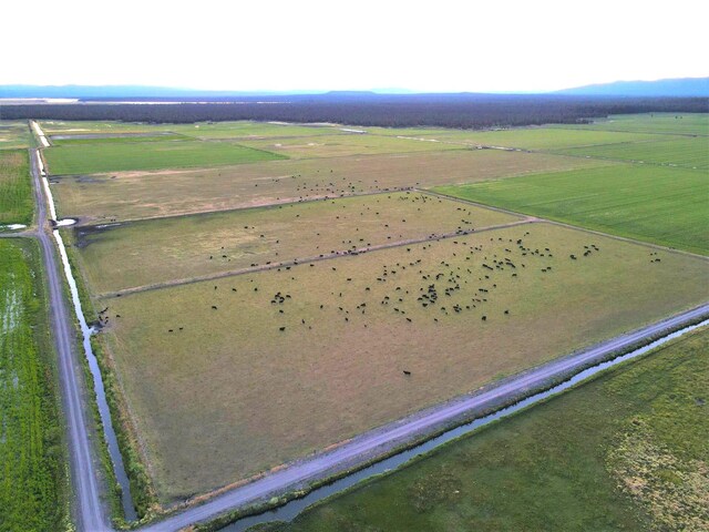 drone / aerial view with a rural view