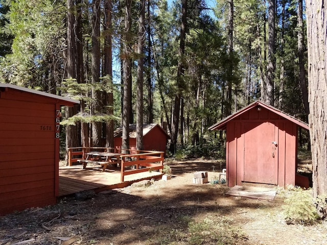 view of outbuilding