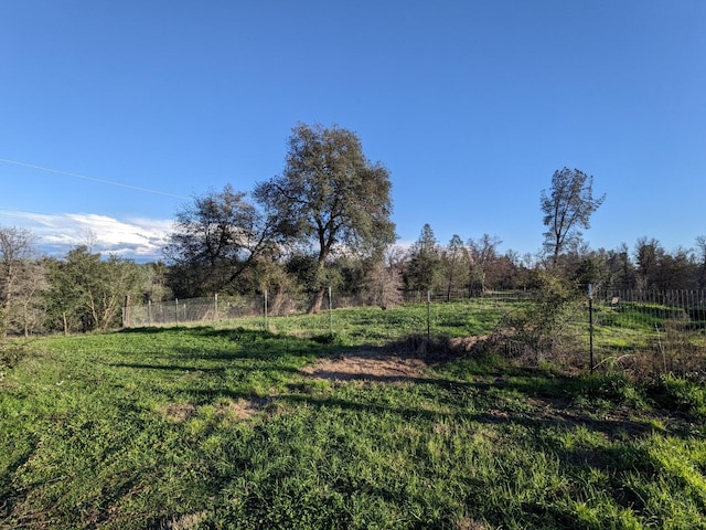 view of yard featuring a rural view