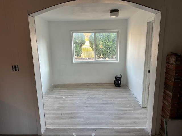 interior space with hardwood / wood-style flooring