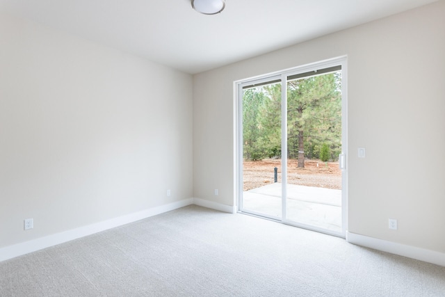 view of carpeted empty room