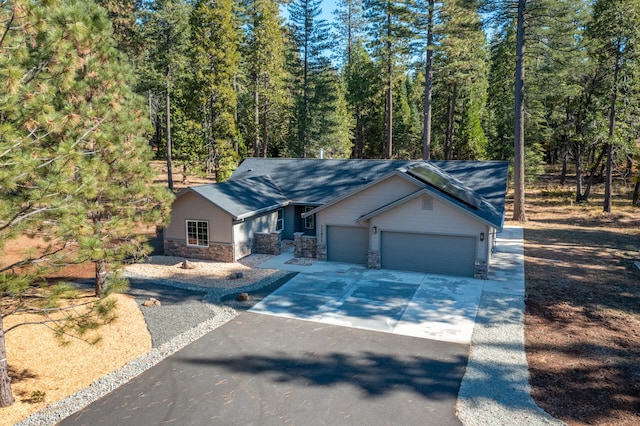 view of front of house featuring a garage