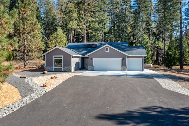 ranch-style house with a garage