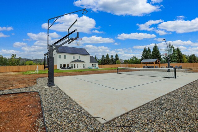 view of basketball court