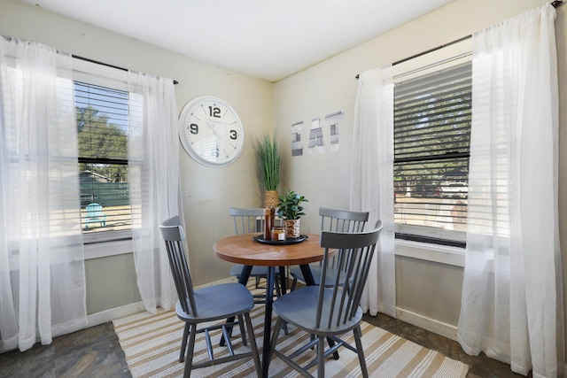 view of dining area