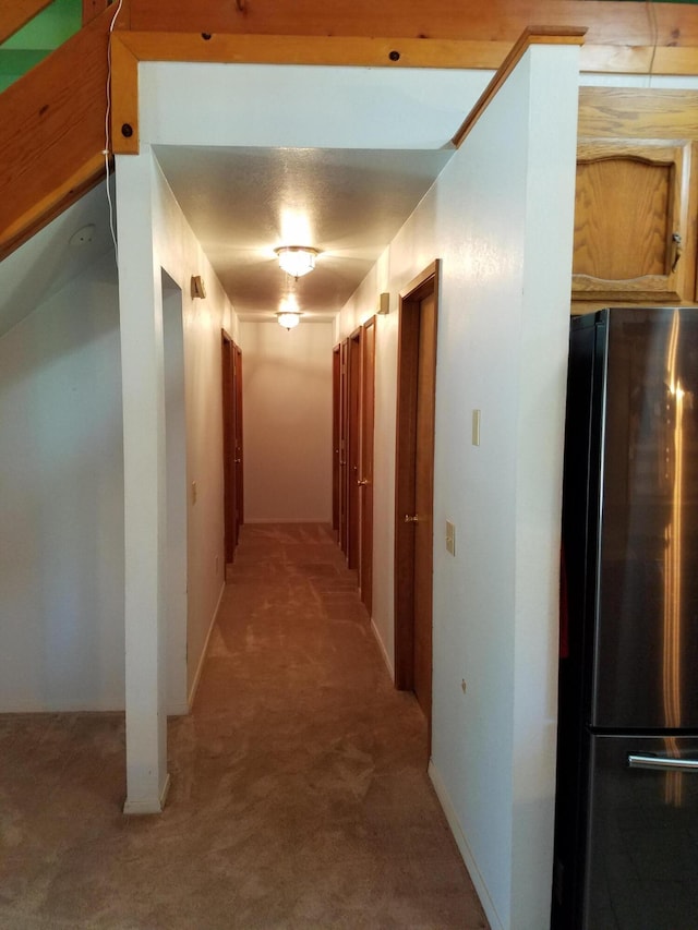 7414 Albers Forest Dr, Shingletown, CA 96088 - hall featuring light carpet and baseboards