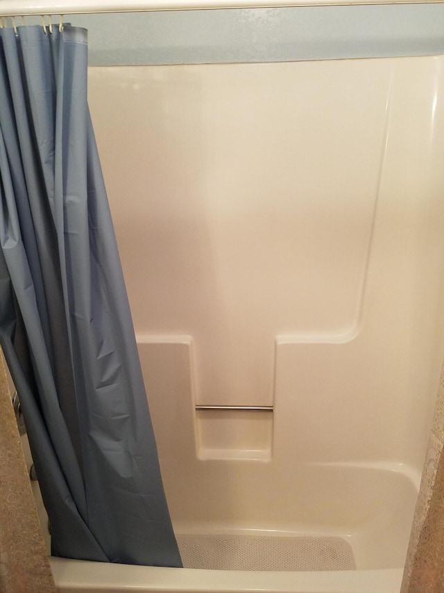 7414 Albers Forest Dr, Shingletown, CA 96088 - bathroom with shower / bath combination with curtain