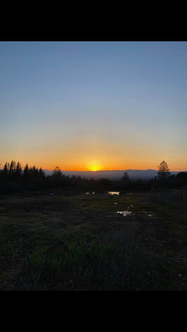 view of nature at dusk