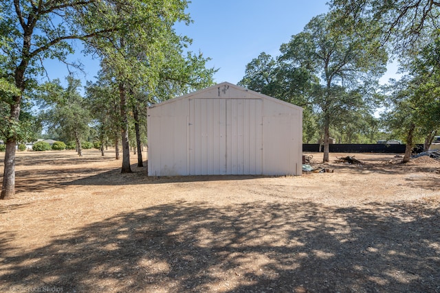 view of outdoor structure