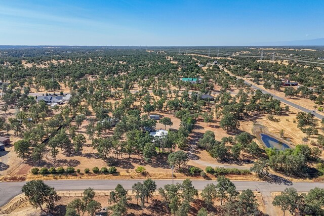 bird's eye view with a rural view