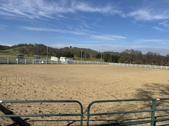 view of home's community with a rural view