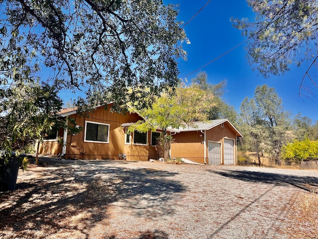 ranch-style house with a garage