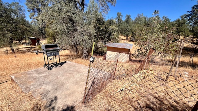 exterior space featuring grilling area