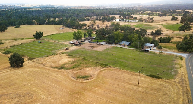 drone / aerial view with a rural view