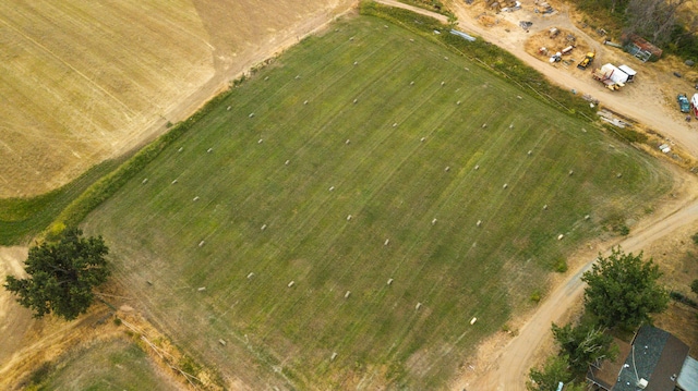 drone / aerial view featuring a rural view