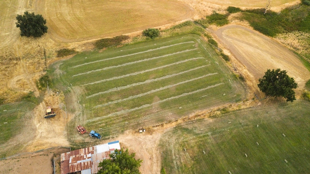 bird's eye view featuring a rural view