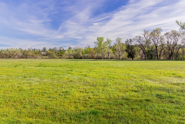 view of landscape with a rural view