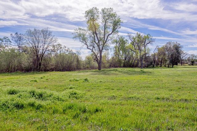 view of yard featuring a rural view