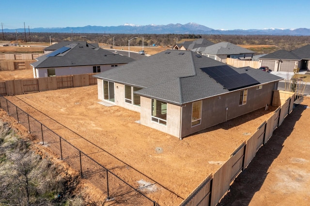 aerial view featuring a mountain view