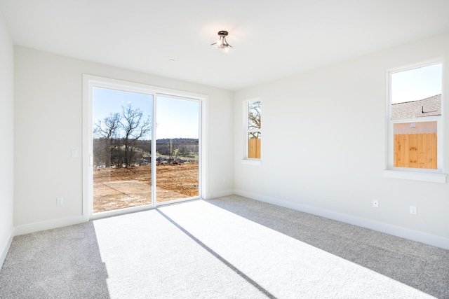 view of carpeted empty room