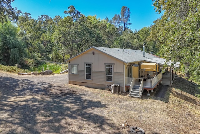 view of rear view of property